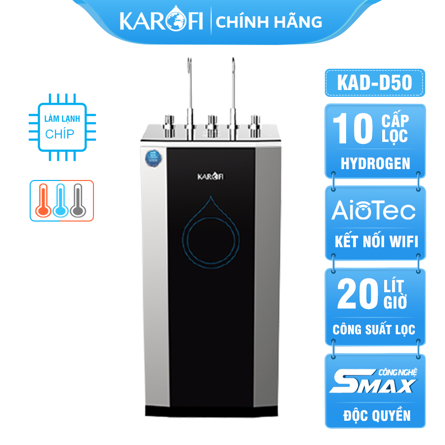 Máy lọc nước 3 chế độ Karofi KAD-D50